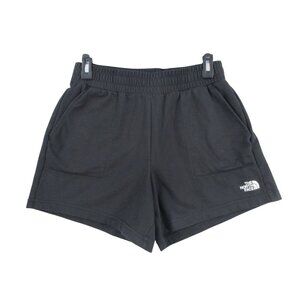 The North Face Womens Black Cotton Blend Shorts Size S Elastic Waistband
